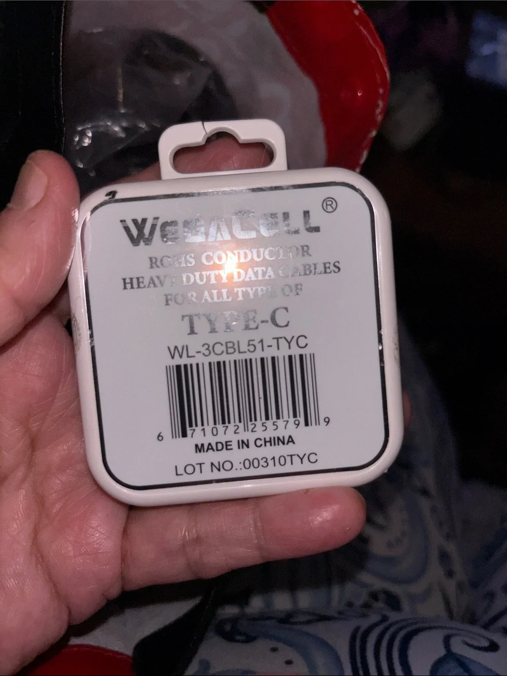 Red Type-C Fast Charging Data Cable